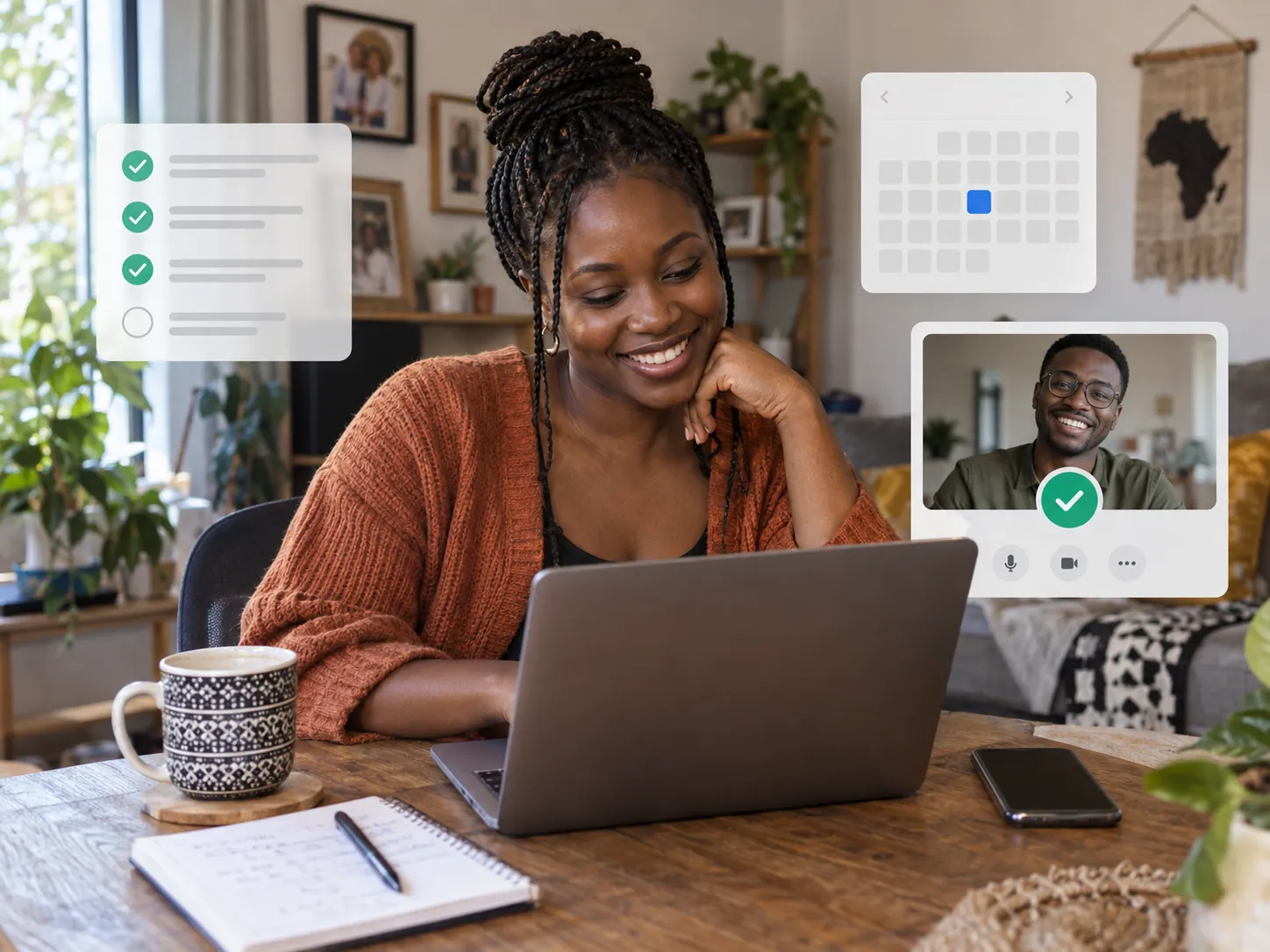A qualified prospect booking a Zoom sales call on a calendar